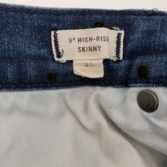 Madewell 9" Mid-Rise Skinny Jeans: Flocked Dots Edition - Picture 10 of 15